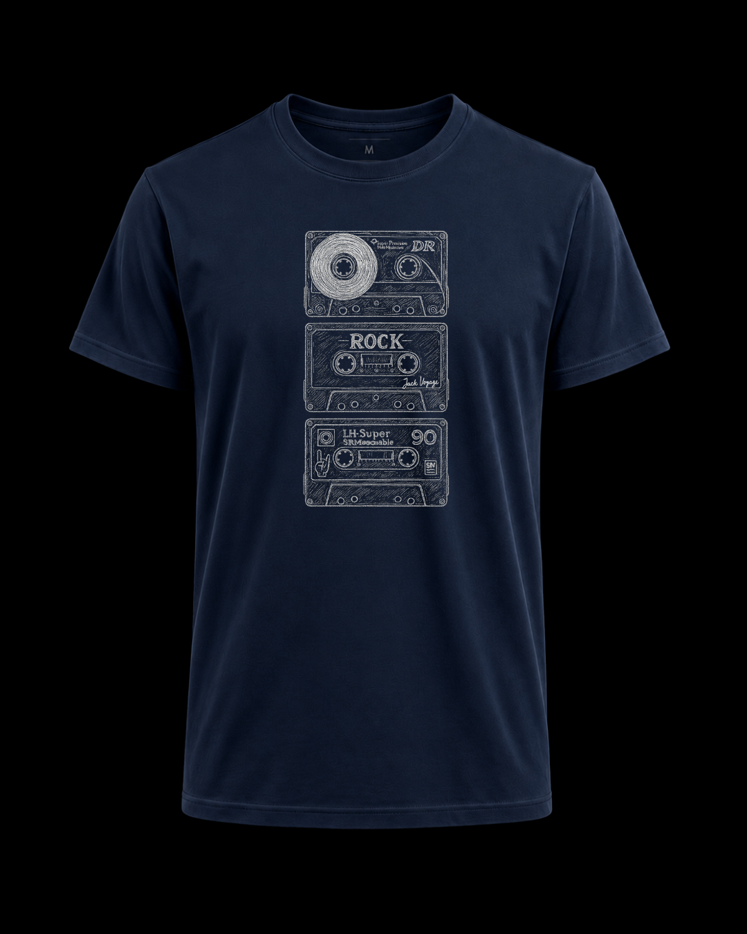 Camiseta old fita cassete