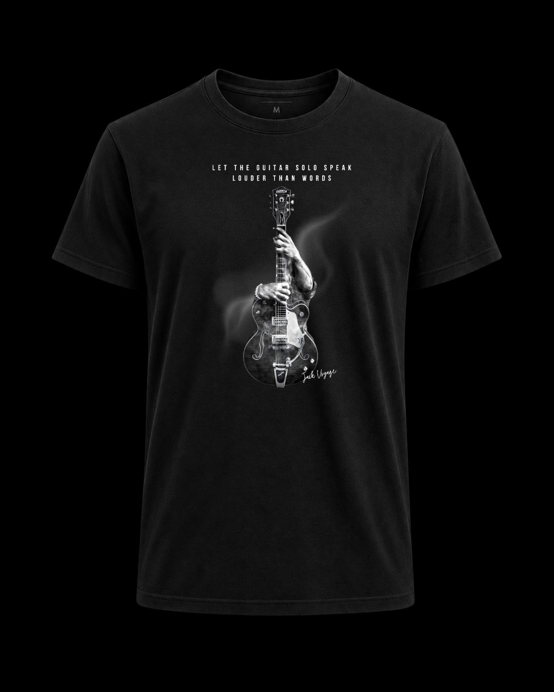 Camiseta Deixe o solo de guitarra falar mais alto que palavras