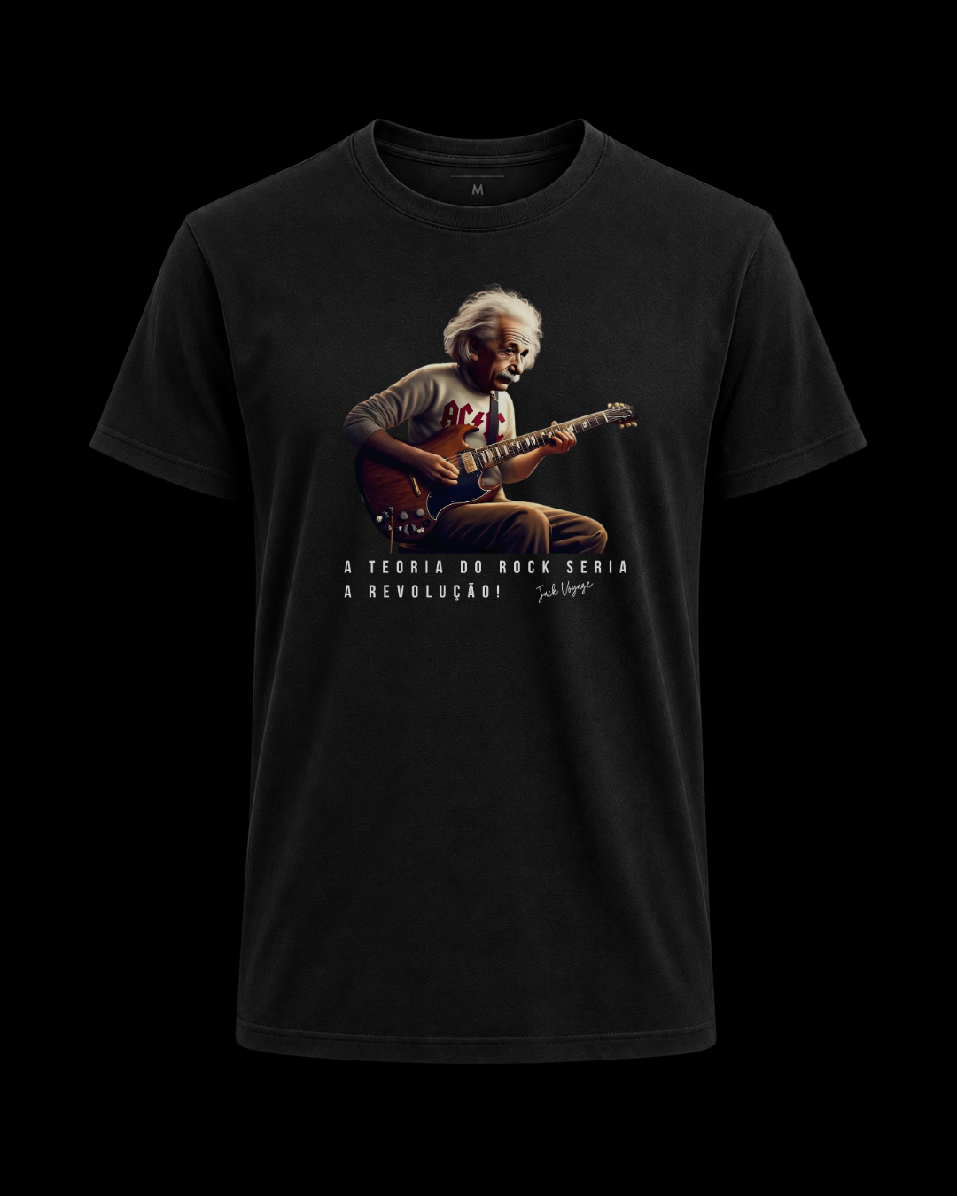 Camiseta a teoria do rock seria a revolução!