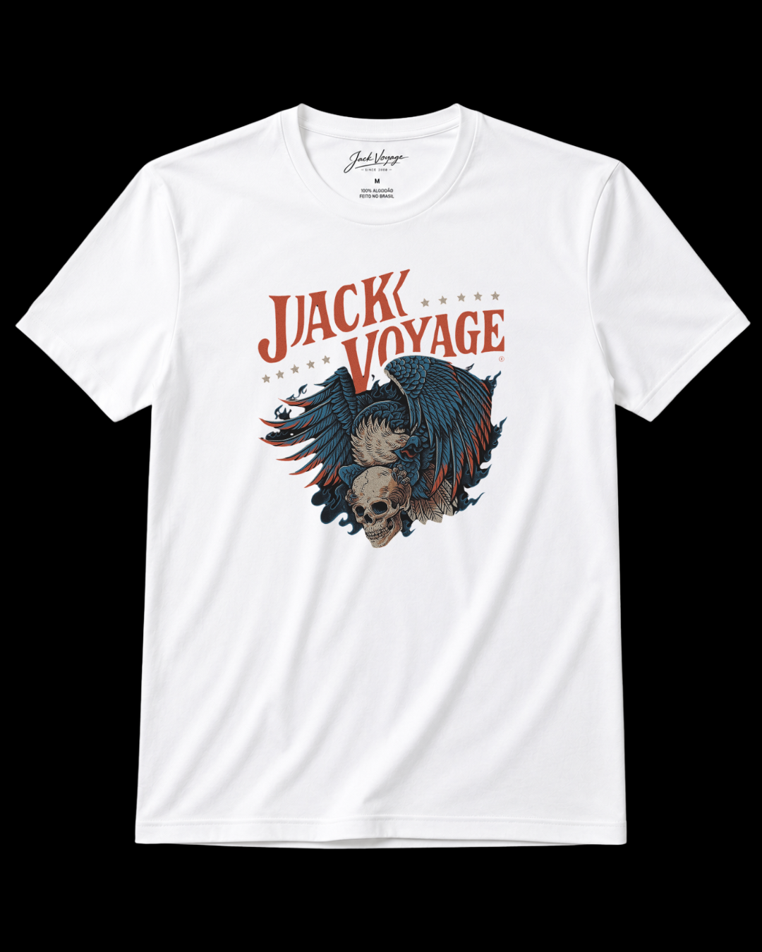 Camiseta algodão peruano Eagle skull jack