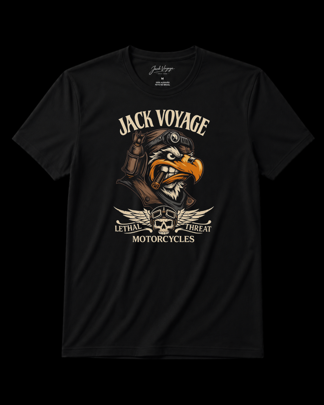 Camiseta algodão peruano Ameaça Letal