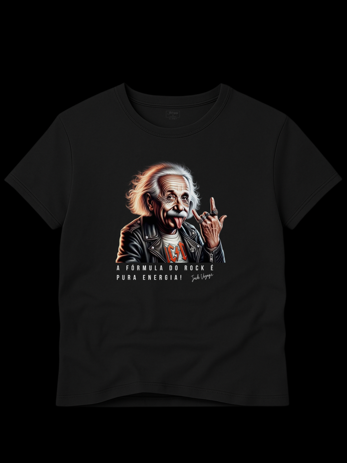 Camiseta "a fórmula do rock é pura energia"  jackreference©