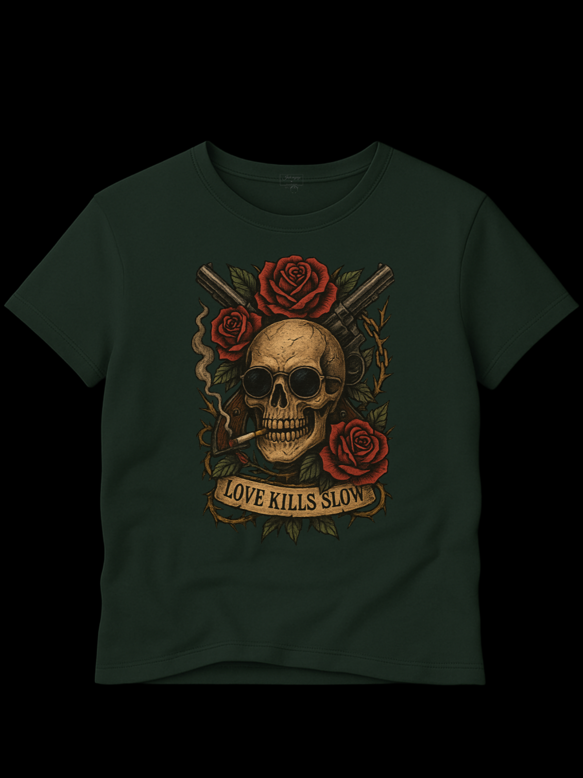 Camiseta "love kills slow green"  jackreference©