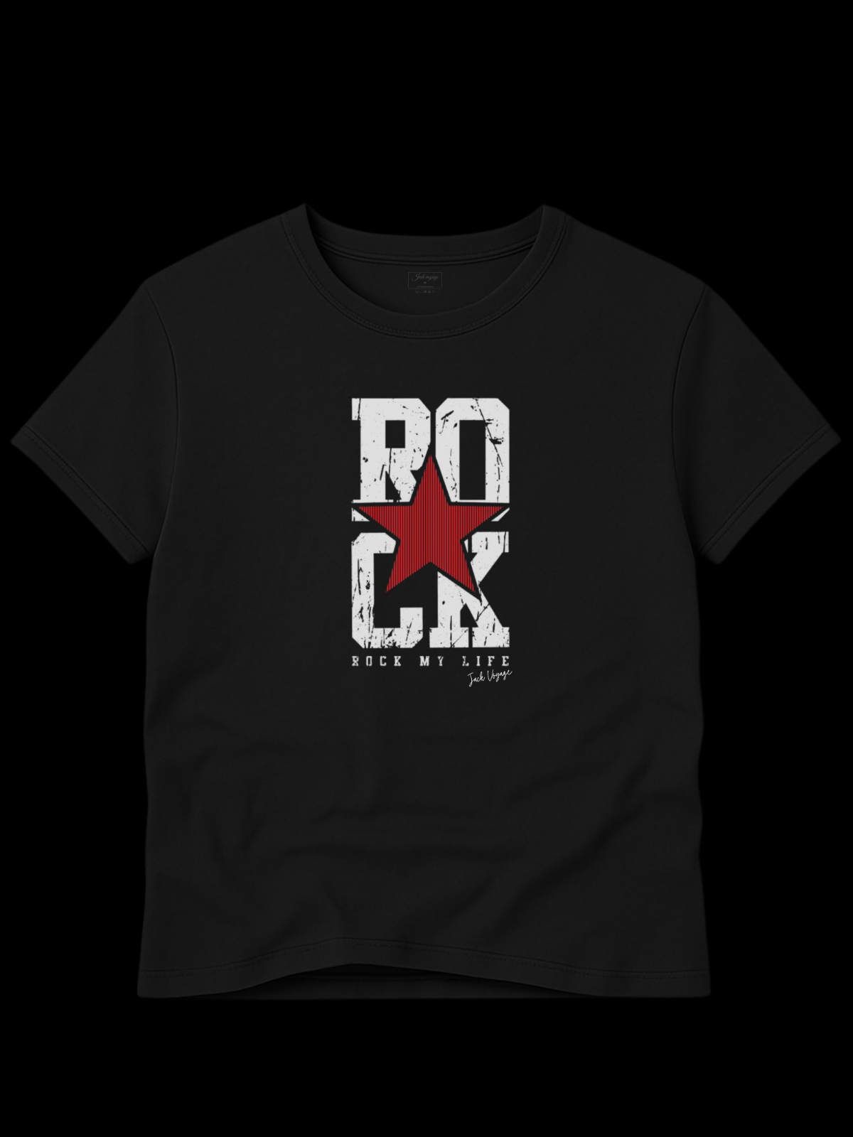 Camiseta "rock is my life" jackmusic©