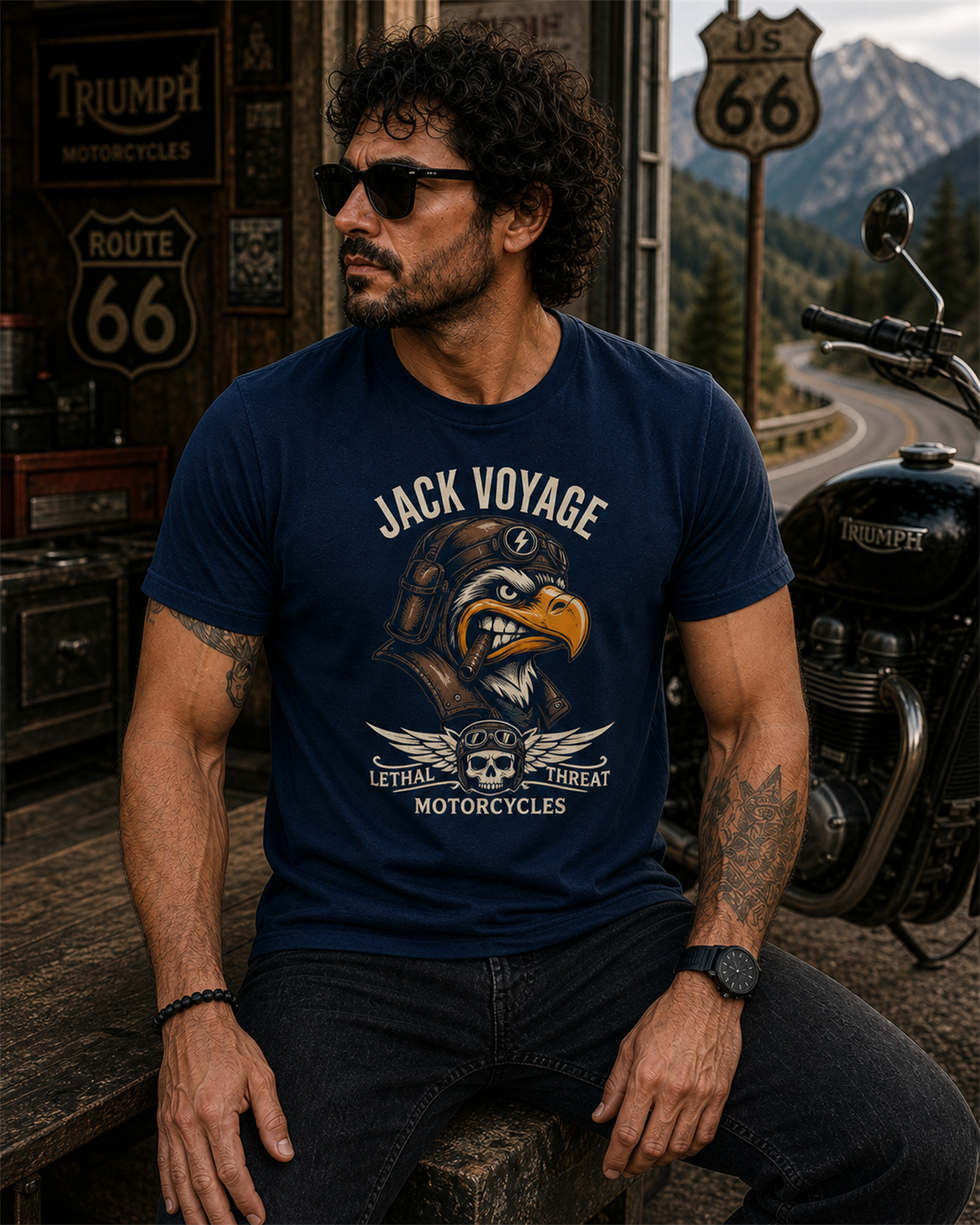 Camiseta algodão peruano Ameaça Letal