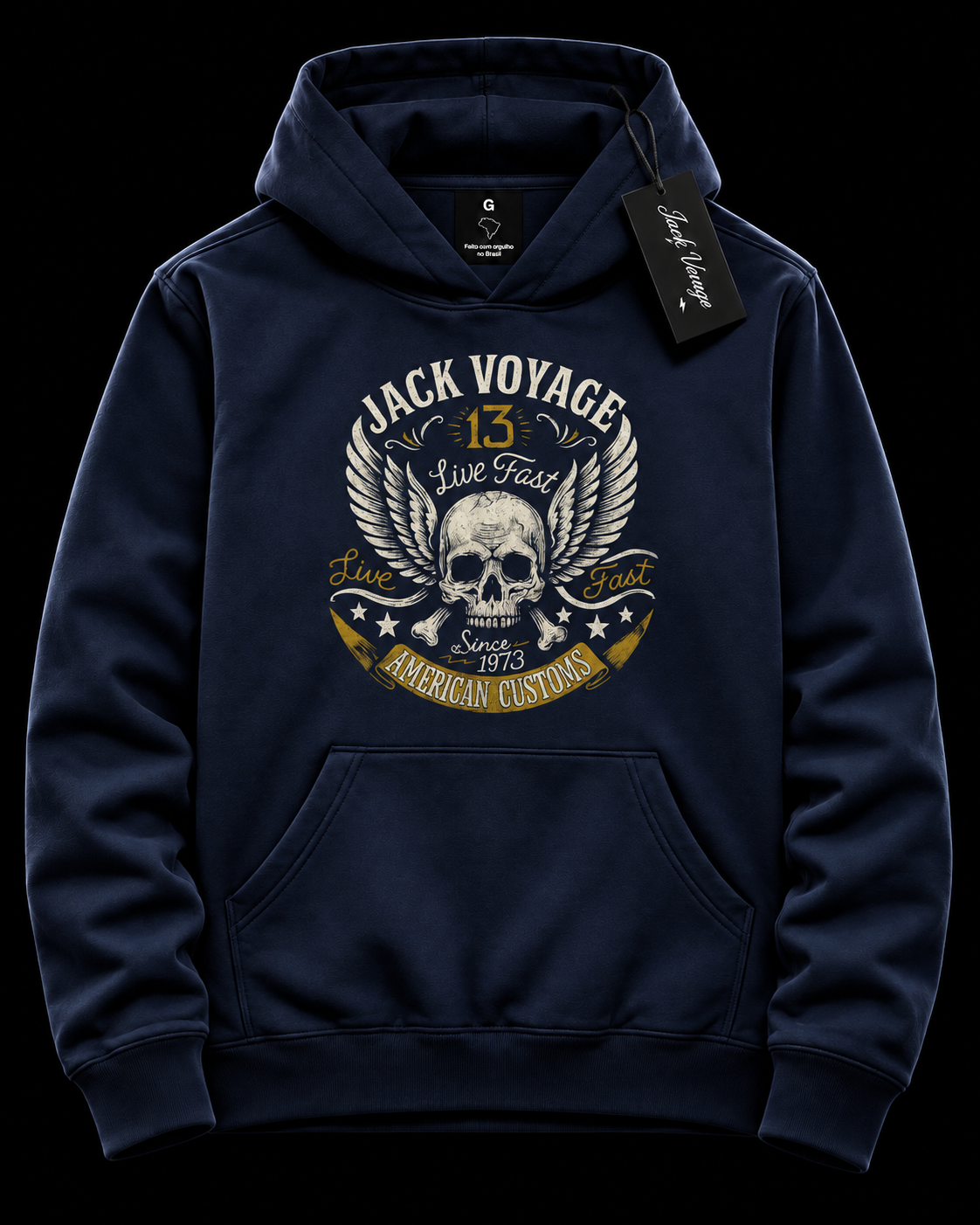 Moletom capuz American customs