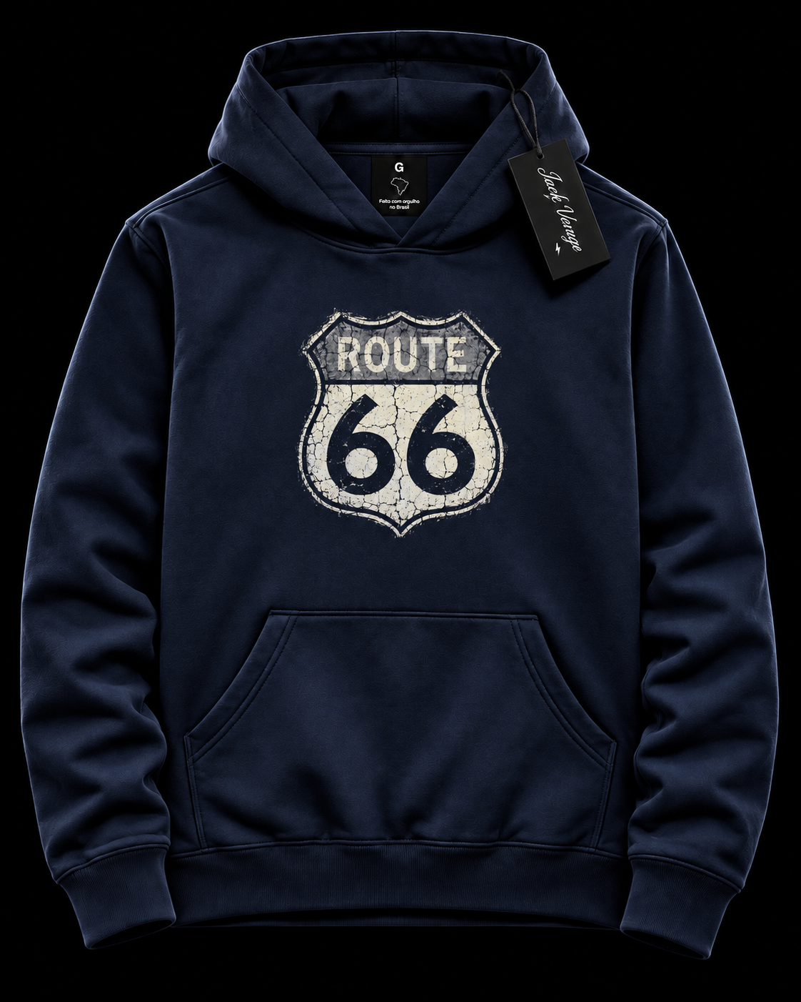 Moletom capuz Route 66