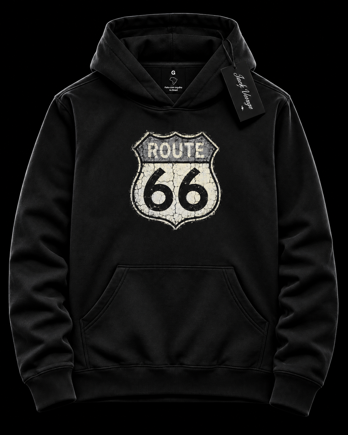 Moletom capuz Route 66